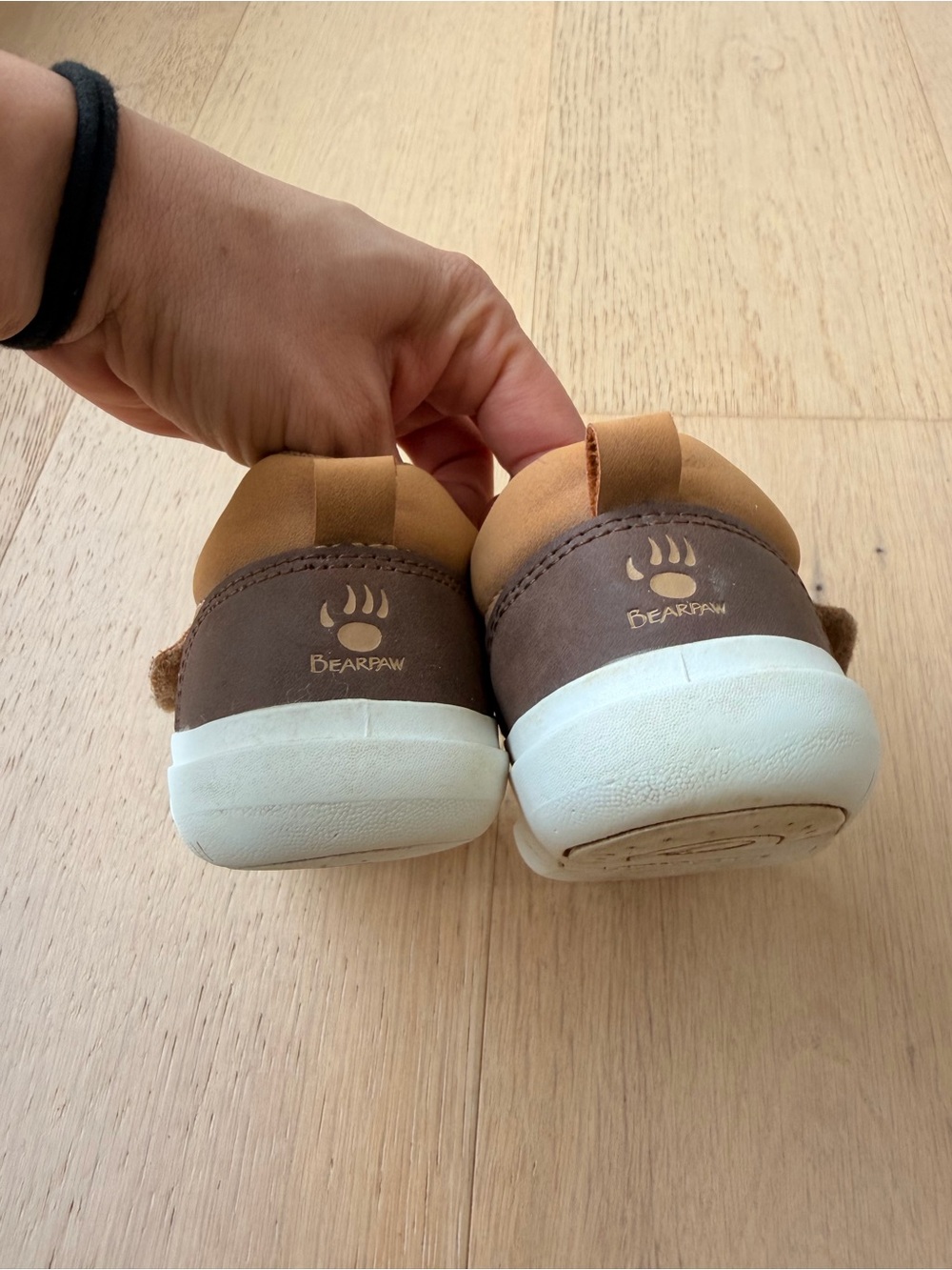 Bearpaw Brown Toddler Velcro Casual Sneakers - Picture 4 of 6